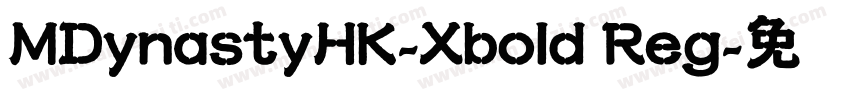 MDynastyHK-Xbold Reg字体转换